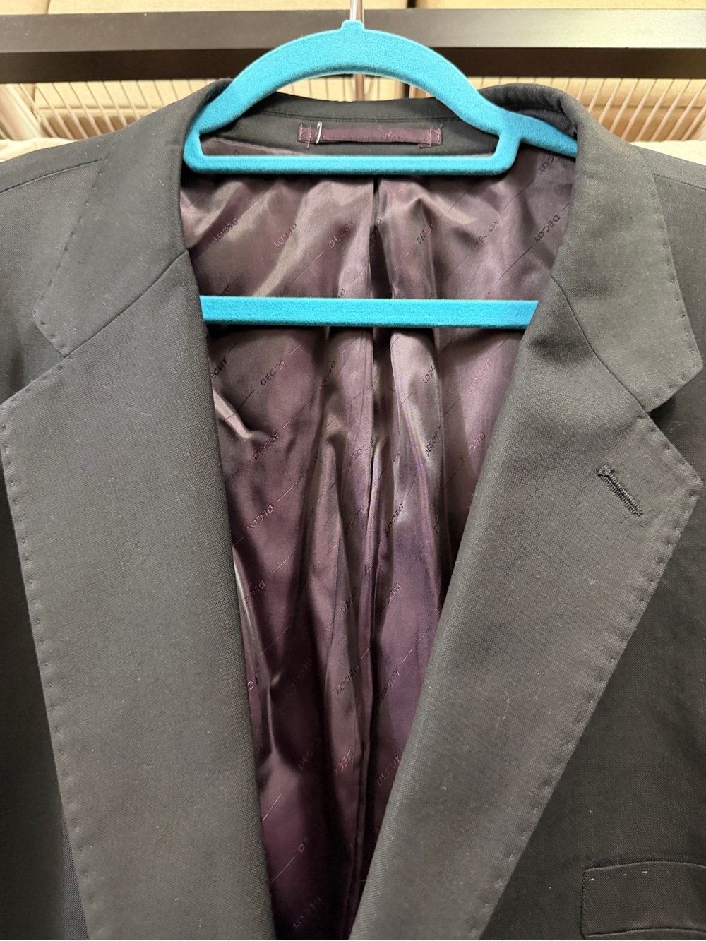 Arte della Sartoria Men's Jacket with Deep Purple Satin Lining